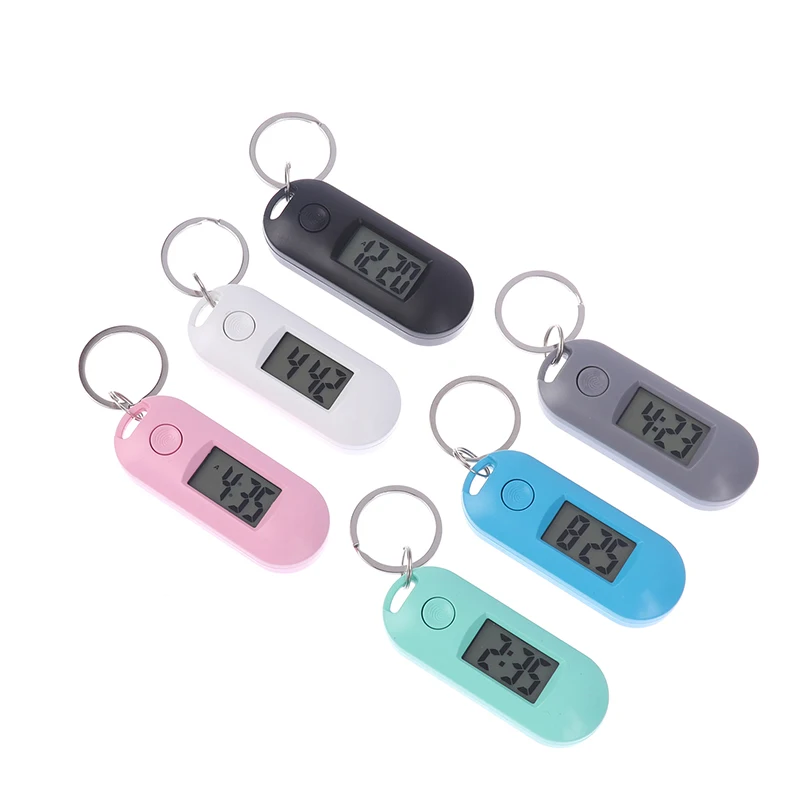 Keychain Pocket Watch Wide Application Compact And Portable Luminous Function Mini Digital Watch Time Display Keychain