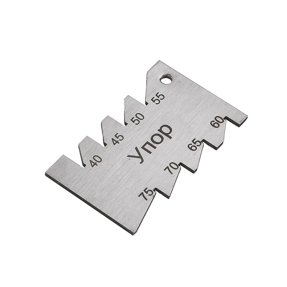 1PC Angle Gauge Nickel-plated Thread Cutting Gauge Steel Angle Arc Model Angle Analysis Instrument Measuring Gauging Tools