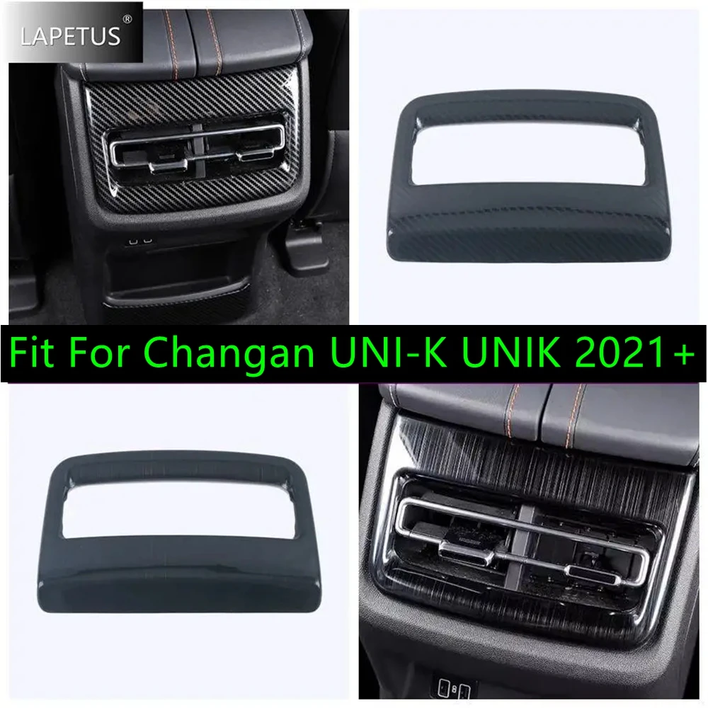 

Stainless Steel Auto Armrest Box Rear Air AC Vent Outlet Decor Frame Accessories Cover Trim For Changan UNI-K UNIK 2021 - 2024