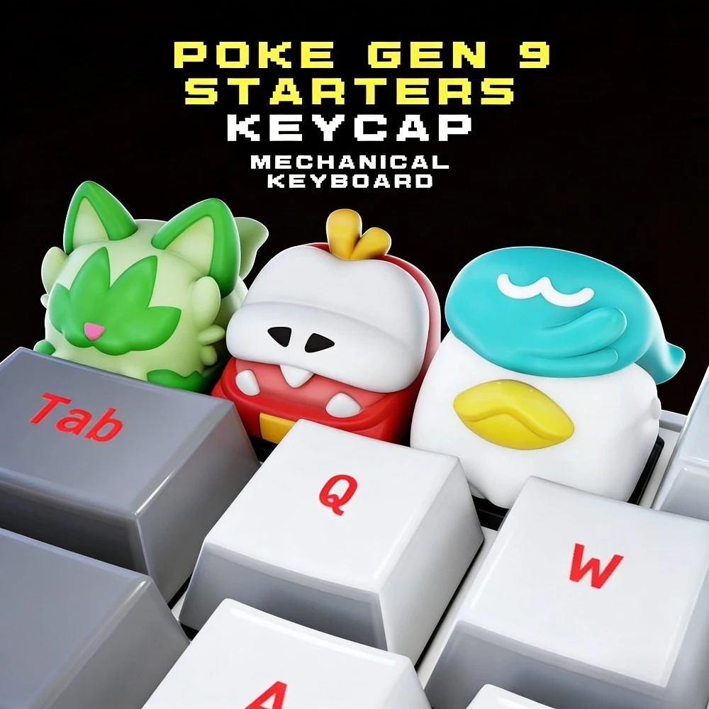 Sylph Keycaps - Adorable Pet-Themed Three-Element Design, Compatible with Cross Shafts, with Unique and Creative cartoon Keycaps
