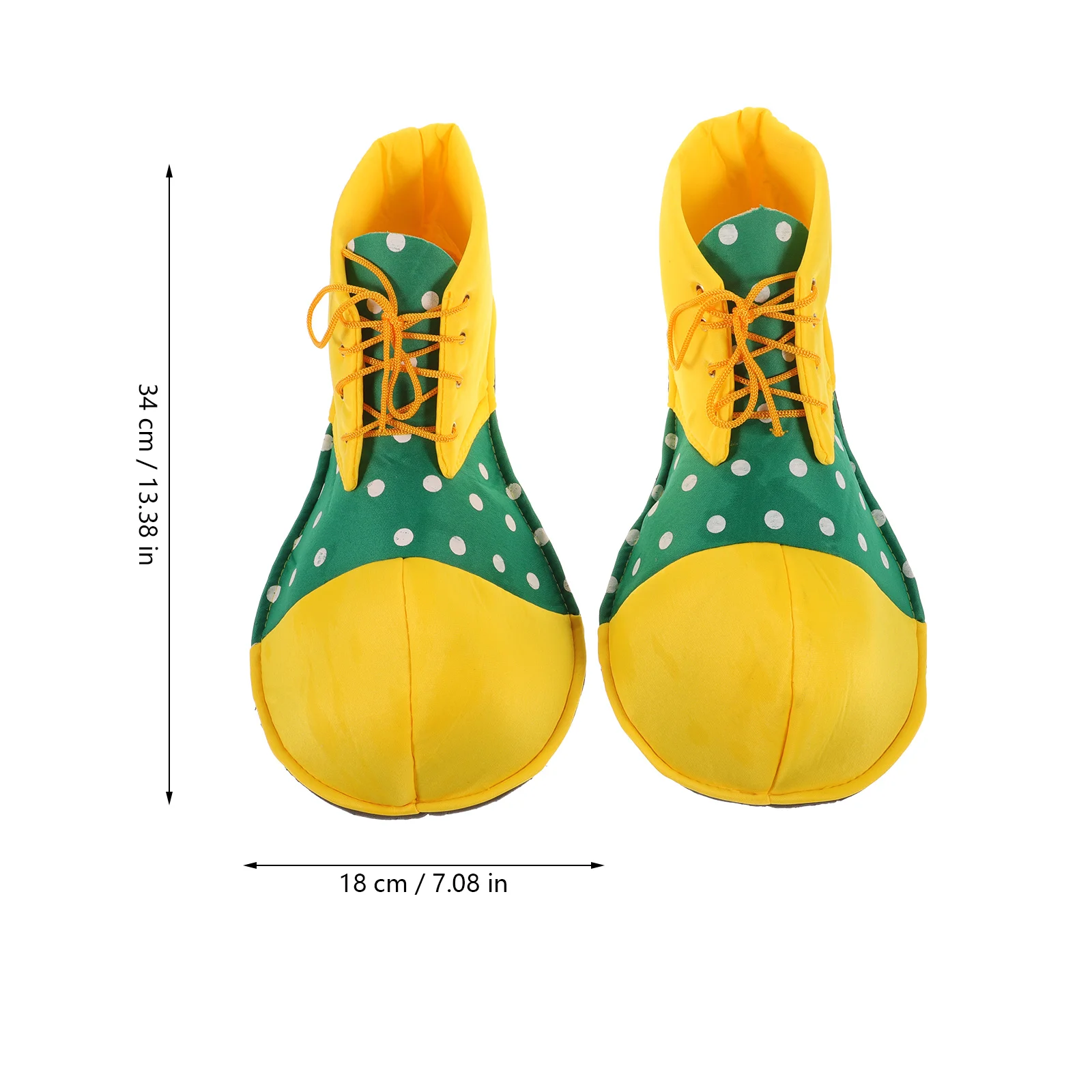 A Pair of Average Size Clown Shoes Dot Halloween Costume Clown Shoes for Women Men (02) clown shoes adult men