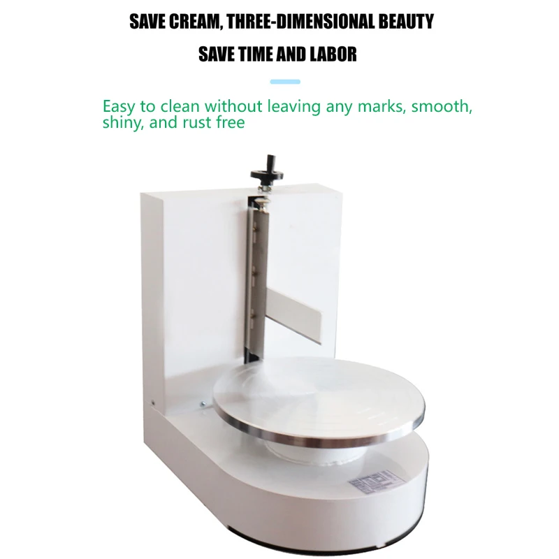 

New Arrival Semi Automatic Birthday Cake Cream Coating Filling Machine Cakes Cream Butter Spreading Daubing Icing Maker