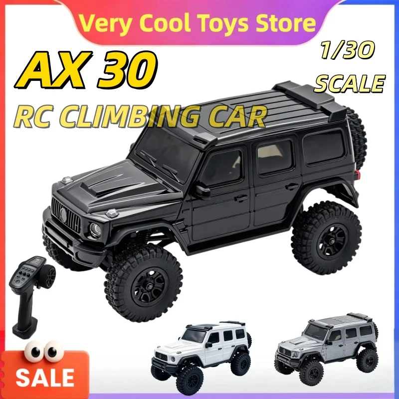 AX30 1/30 RC Car Simulation G63 Brushed Model 4WD RC Crawler Off Road Rock Climbing Car with High Performance Suspension System