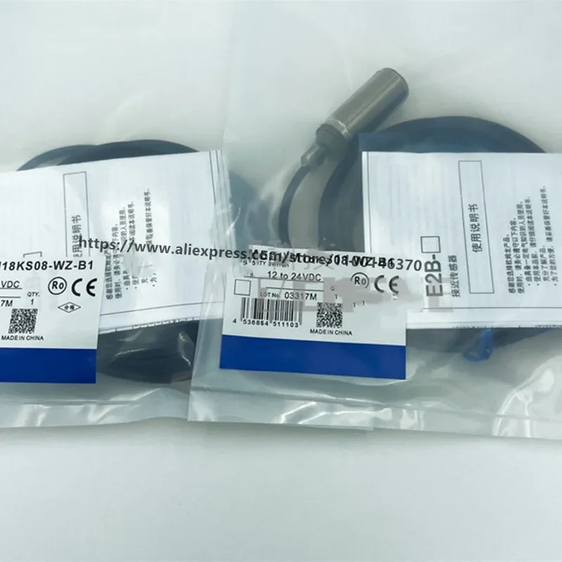 3Pcs New Proximity Switch E2B-M18KN16-WP-B1 E2B-M18LN16-WP-B1 E2B-M18KN10-WZ-C2 E2B-M18KN16-WZ-C1