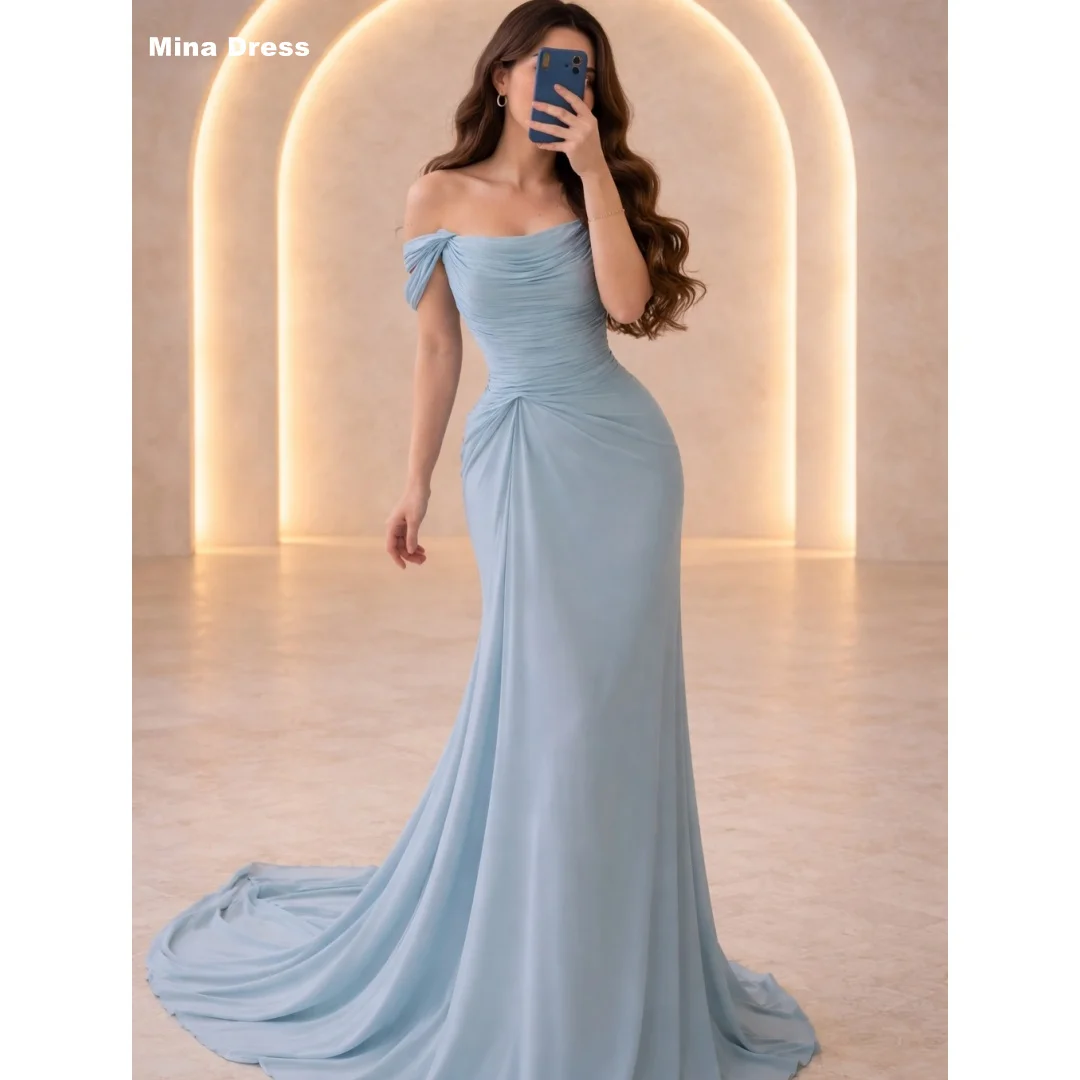 

Mina Customized Gray Elegant Party Dresses One Shoulder Best Selling Dresses Backless Luxury Party Dress Special Occasion Events