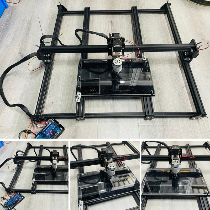 CNC Z-Axis Sliding Table CNC Router Kit Wood Miller Z Axis Motor Support Wood Milling Machine