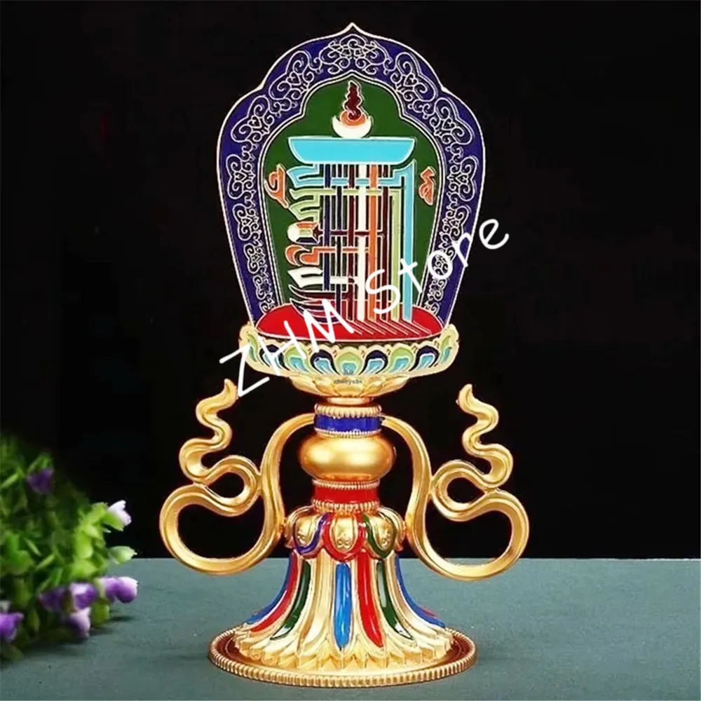 

Esoteric Double Face Buddhist Man-bcu, 12 Zodiac Nine Palaces and Eight Diagrams Manjusri Crafts