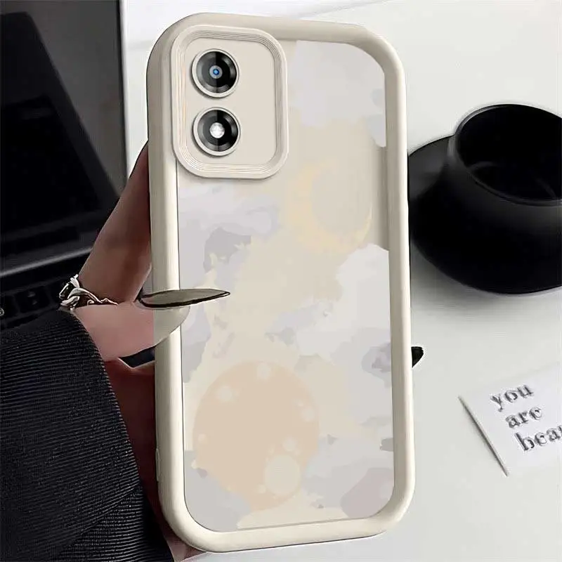 E13 Starry Sky Moon Sky Eye Ladder Phone Case For Motorola Moto E40 E32 E30 E22i E22 E13 Cover