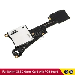 For Nintend Switch Oled Game Card Slot Reader With Headset Headphone Audio Jack Socket Board Replacement Part Accessories