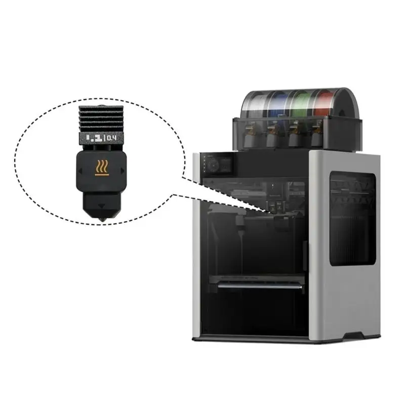 

Гибкий силиконовый носок 652F защищает нагревательный блок 3D-принтера H2D от прилипания нити, обеспечивает плавную печать