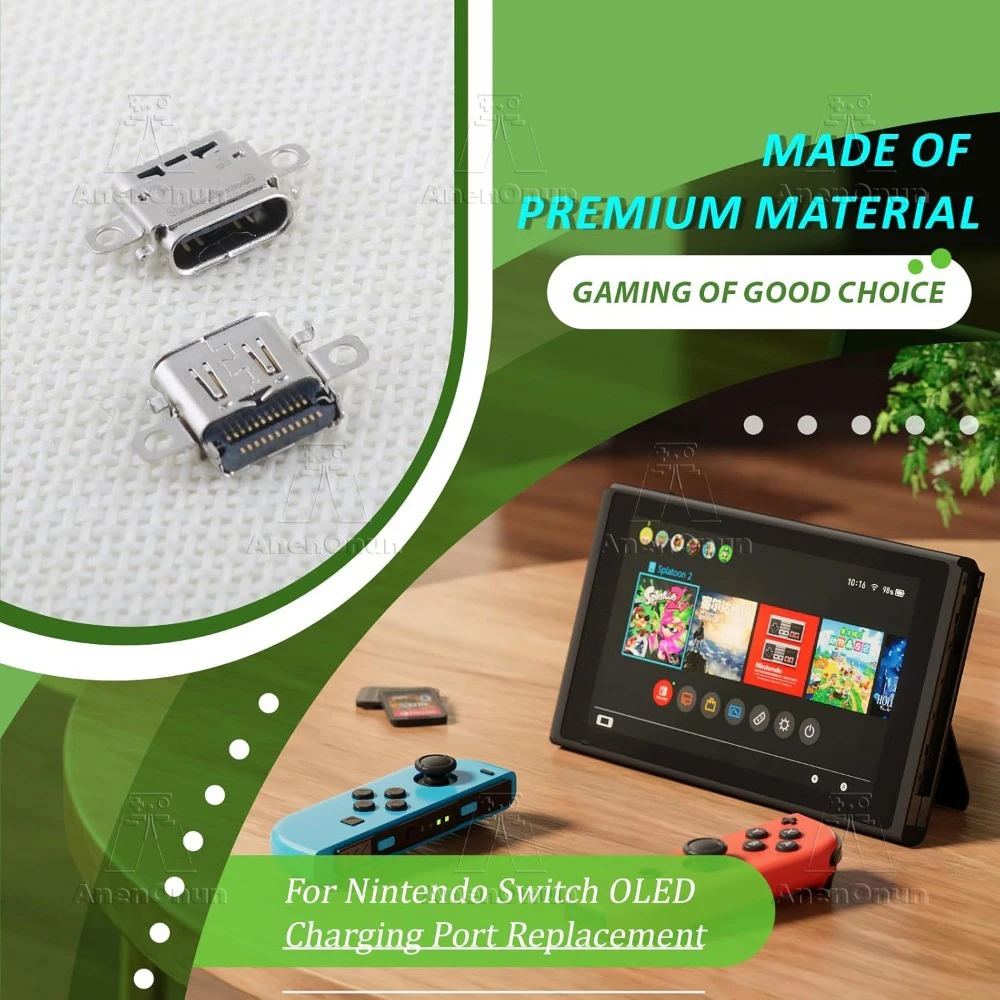 Port ładowania USB-C do Switch OLED, złącze dokujące do konsoli Switch OLED, gniazdo zasilania, port zamienny do naprawy