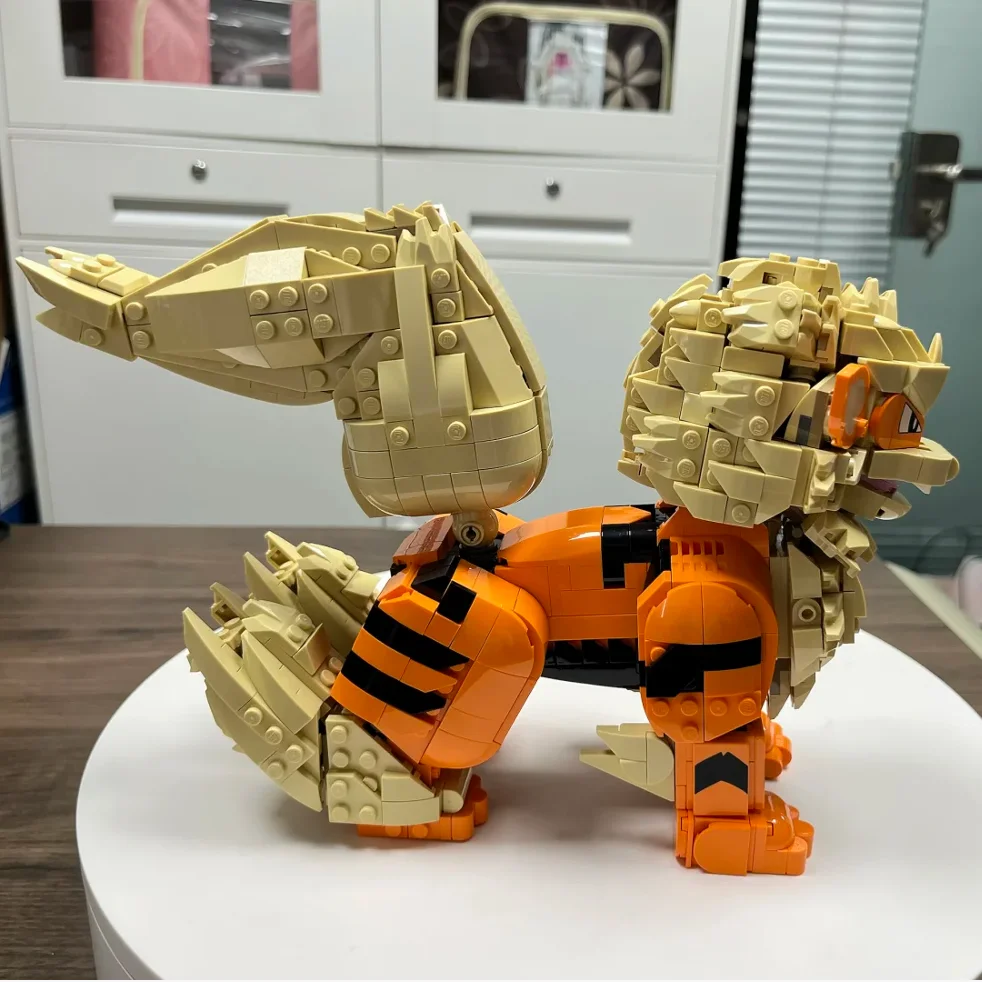 2026年新作-1190ピース-モンスターウィンドスピードドッグ-エルフオレンジハウンド-ファイアパピー-組み立てブロック-パズルモデル-おもちゃ-誕生日飾り-ギフト
