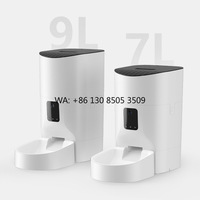 Video Smart Eco-Friendly APP Remote Control Charge Plastic Automatic Solid Pet Feeder Machine 7L/9L Capacity Bowls For Cats/Dogs
