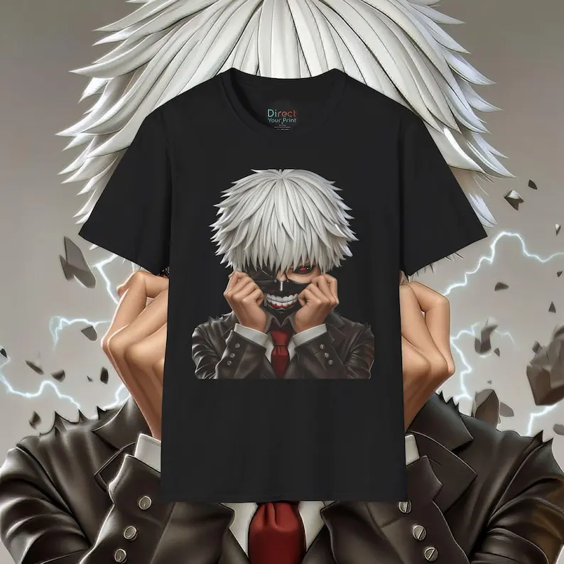 Tokyo Ghoul 3D T-shirt % Premium Quality Graphic Tee for Fans & Collectors - Unique Anime Apparel in Various Sizes