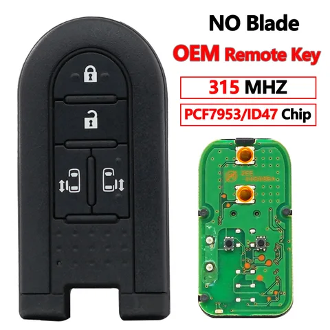 XNRKEY 2/3/4-кнопочный OEM-ключ для Toyota Daihatsu, смарт-ключ с функцией бесконтактного доступа Terios LA600S Passo Tanto Custom Roomy 315 МГц FSK HITAG3