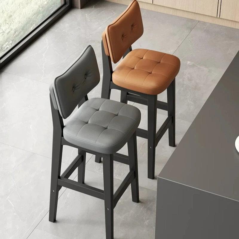 Coffee Outdoor Nordic Bar Chair High Modern Comfortable Interior Lounge Bar Chair Luxury Design Silla Alta Nordic Furniture