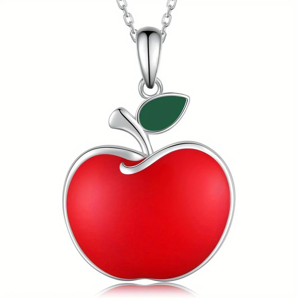 Creatief Fruit Rode Appel Hanger Ketting, Feest Herdenkingsgeschenk Verjaardagsfeest Geschenken, Sieraden In Een Niche-Stijl, Choker