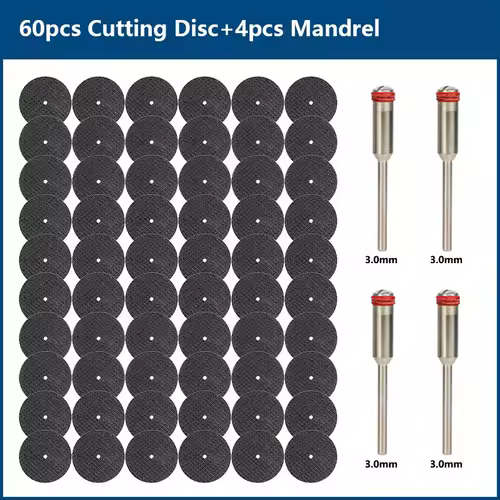 CMCP 32mm Abrasive Cutting Disc With Mandrels Grinding Wheels For Dremel Accesories Metal Cutting Rotary Tool Saw Blade - Image 10