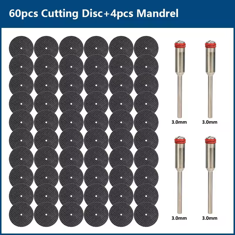 CMCP 32mm Abrasive Cutting Disc With Mandrels Grinding Wheels For Dremel Accesories Metal Cutting Rotary Tool Saw Blade - Image 10