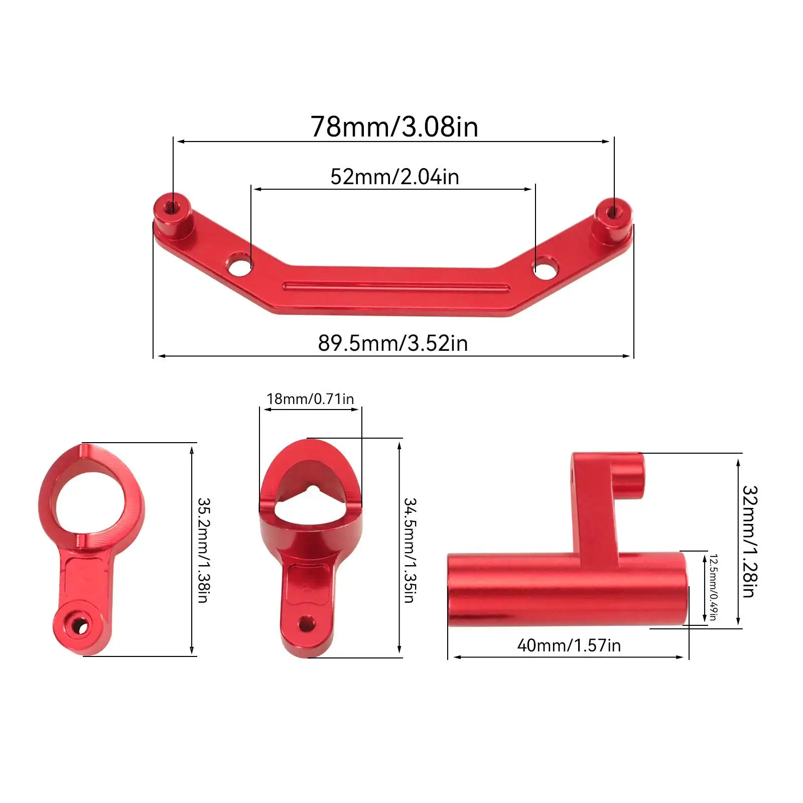 RC Car Steering, Assembly Easy Installation, Fitting Metal, Direct Replaces, High Performance, Steering Components RC Parts