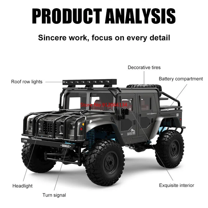 2.4g 1:12 4wd rc carro de corrida deriva rock crawler simulação buggy elétrico à prova dwaterproof água carro controle remoto veículo brinquedo luz inteligente