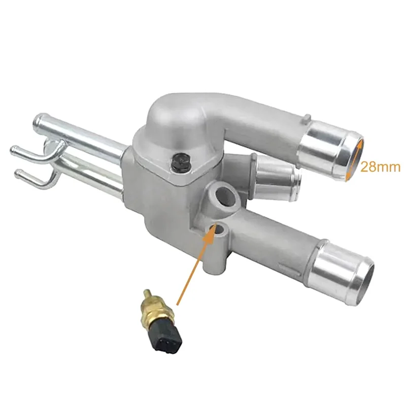 A21F-25600 23640 Kühlmittel-Thermostatgehäuse, passend für Hyundai Tucson Elantra Kia Soul Sportage 2.0L 03–11 2562023640