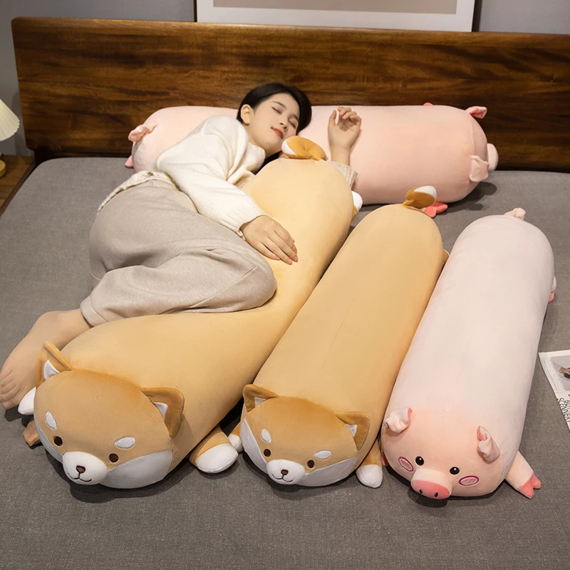 Cute Long Pillow for Girls Sleeping Special Maternity Side Sleep Leg Clasping Pillow Dormitory Bed Headrest Bear Love Ins Style