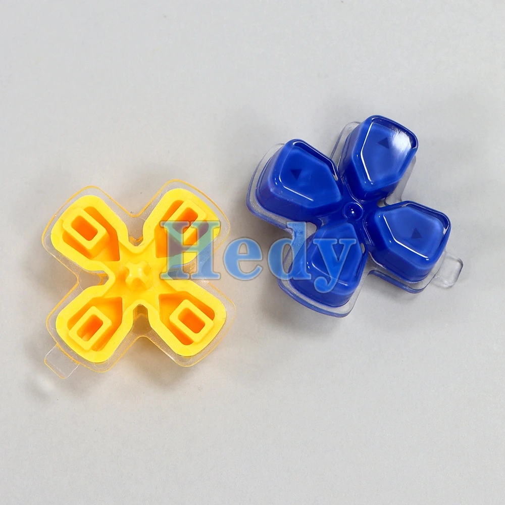 ปุ่มคริสตัลพลาสติกสำหรับเปลี่ยน2ชิ้นชุดปุ่มกดแบบแห้งสำหรับ PlayStation 5 PS5 V1ตัวควบคุม V3 V2