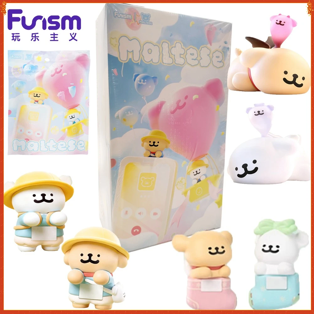 

New Funism Maltese Fun Lying Series Mini Blind Box Unique Design Collectible Model Desktop Ornaments Gifts for Couples Hot Sales