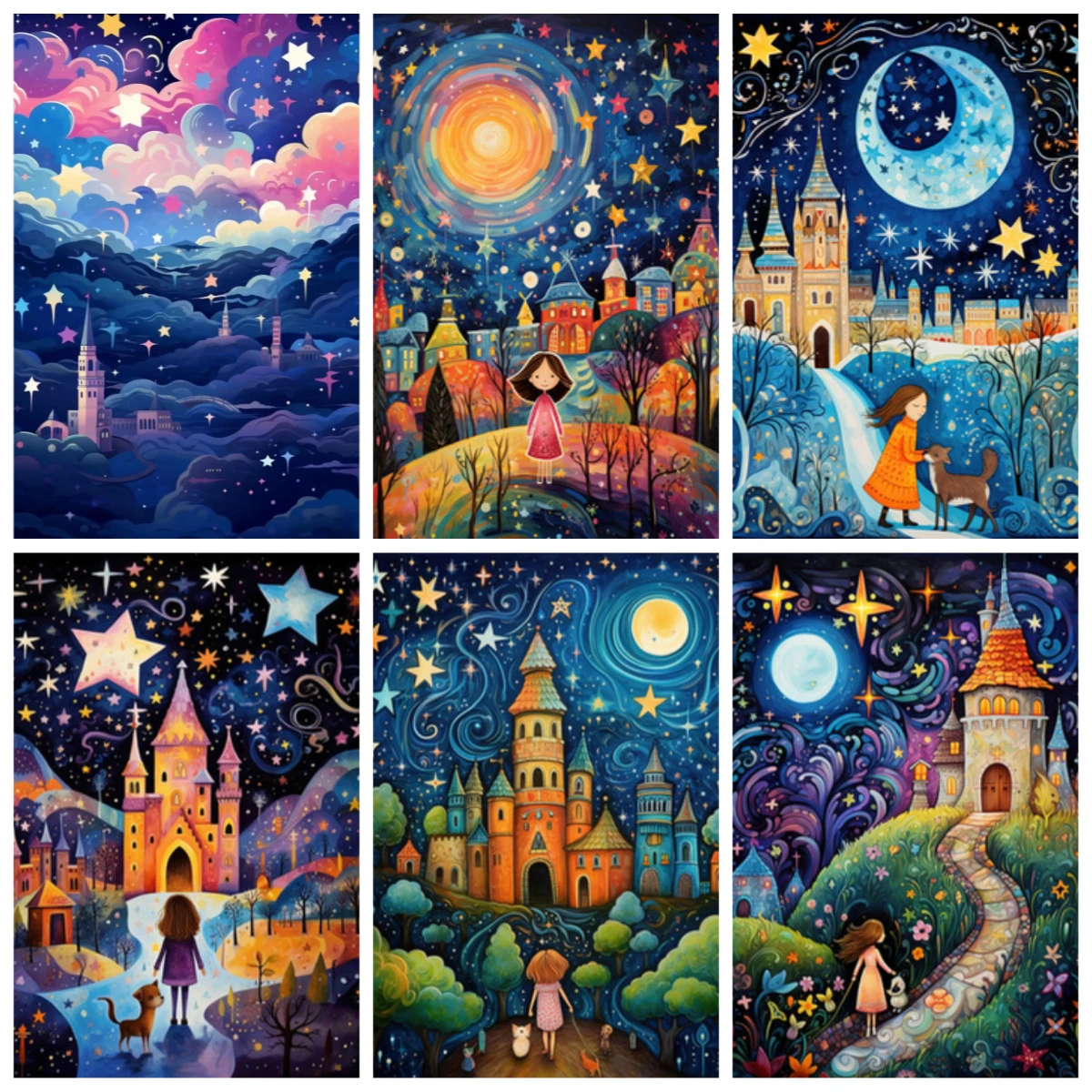 

1000 PCS Puzzles for Adults , Colorful Wonderland Castle Jigsaw Puzzles Educational Games Colorful Puzzles Gifts Home Decor