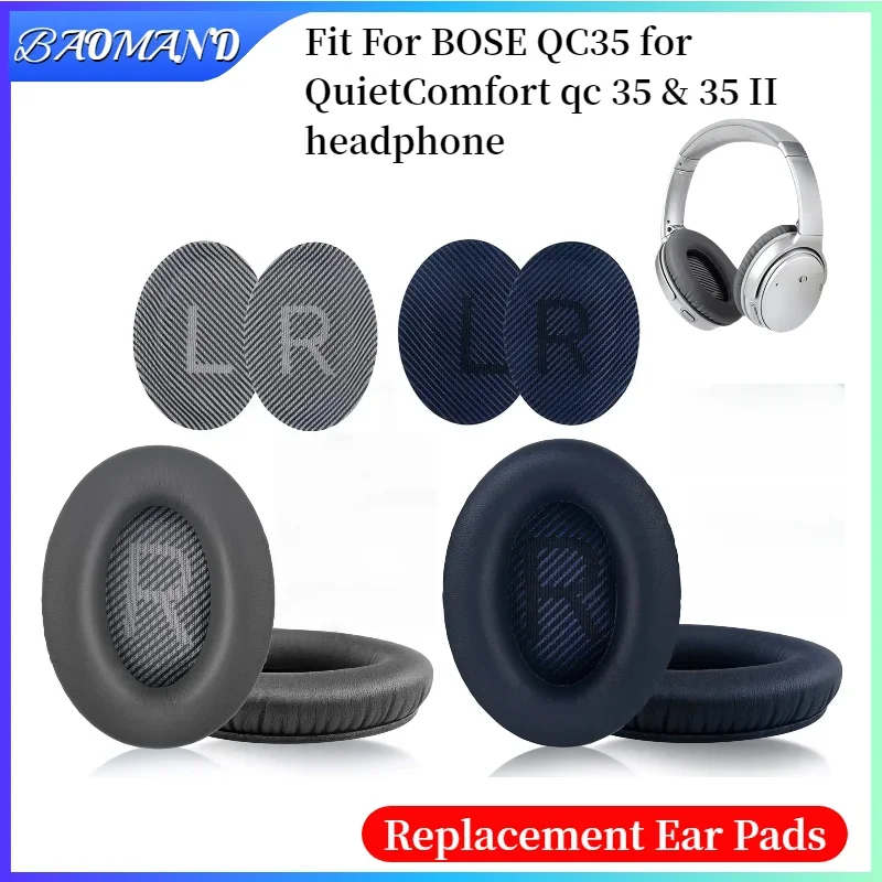 

Ear pads for BOSE QC35 for QuietComfort qc 35 & 35 II Headphones Memory Sponge Sleeves Cover Case Repair Parts Earpads BAOMAND