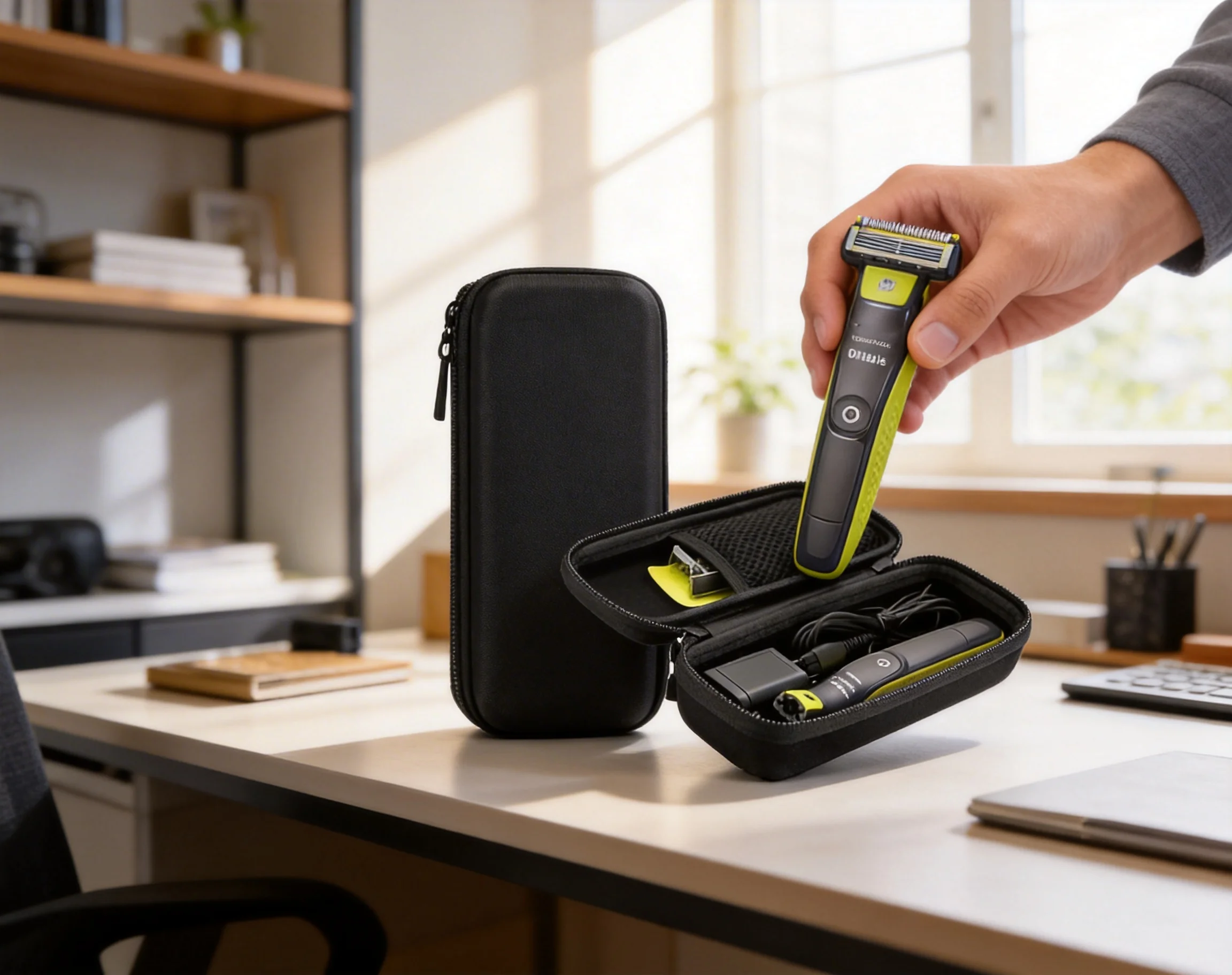 Portable EVA Shockproof Storage Case for Philips One Blade - Ultimate Shaver Storage Solution Storage Bag（Case Only)