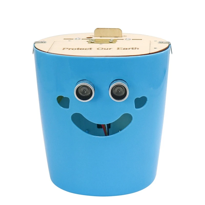 

Electronic Induction Trash Can DIY Wooden Trash Can Kits For Intellectual Development Parent-Child Activities Reusable