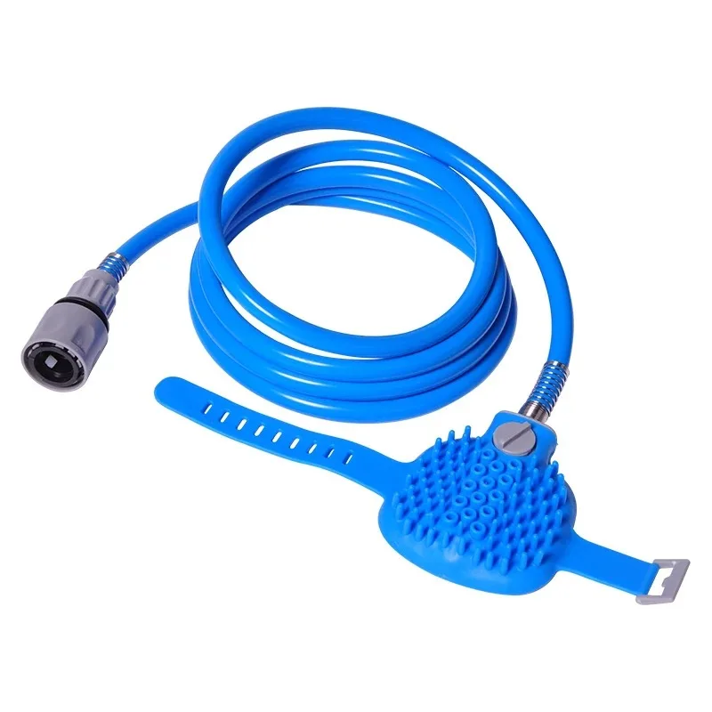 

New Pet Dog Bathing Tool Bathing Nozzle Bathings Brush Comb Silicone Hose Nozzle Handheld Massage Pet Cleaning And Beauty Tool