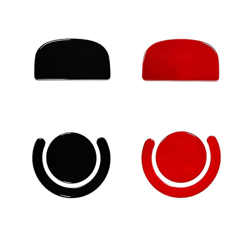 1Set Mouse Feet Sticker For Logitech GPW 2 G PRO X Superlight Wireless Mouse Rounded Curved Edge Skates Glide Feet Durable Red