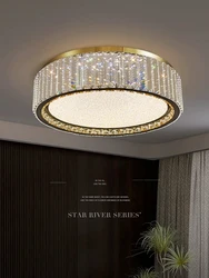 Light Luxury Crystal Villa Master Bedroom Ceiling Light Modern Simple 2026 Living Room Dining Room Study Light