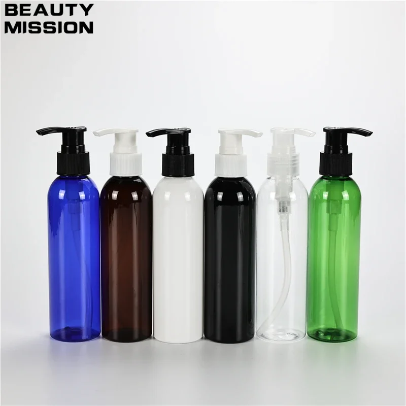 

Multicolor 180ML X 30 Plastic Lotion Bottle Travel Size Liquid Soap Bottle Shampoo Packaging Container With Plastic Lotion Pump