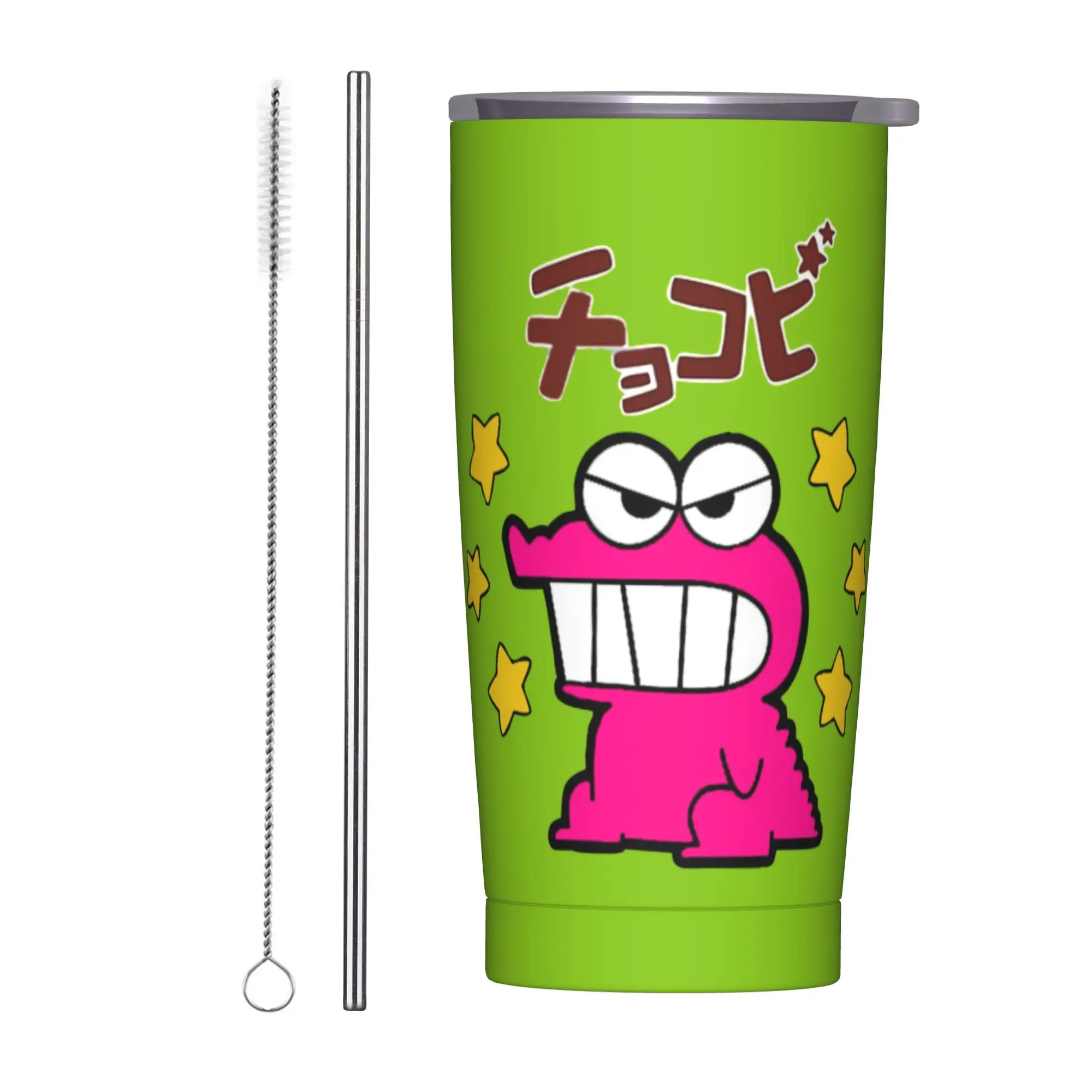 Stainless Steel Tumbler Crayon Shin Chans Cookies Thermal Mug Kazama Japan Portable Cold Drink Car Mugs Travelist Water Bottle