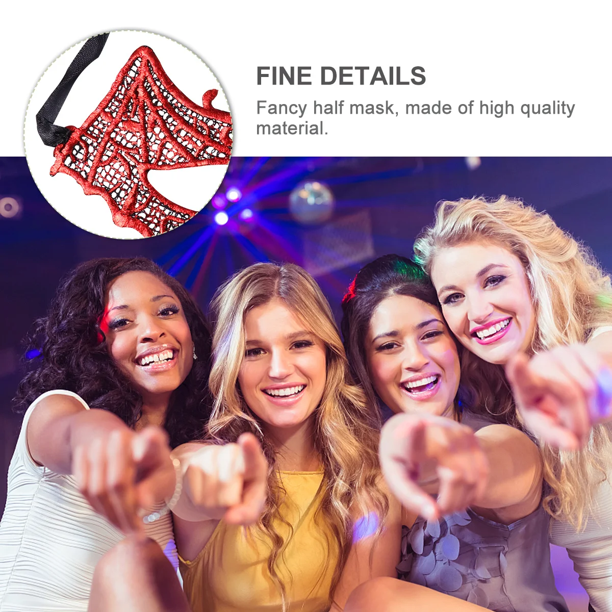 

1Pcs Bat Mask Half Face Masquerade Mask Premium Lightweight Party Decoration Halloween Cosplay Accessory