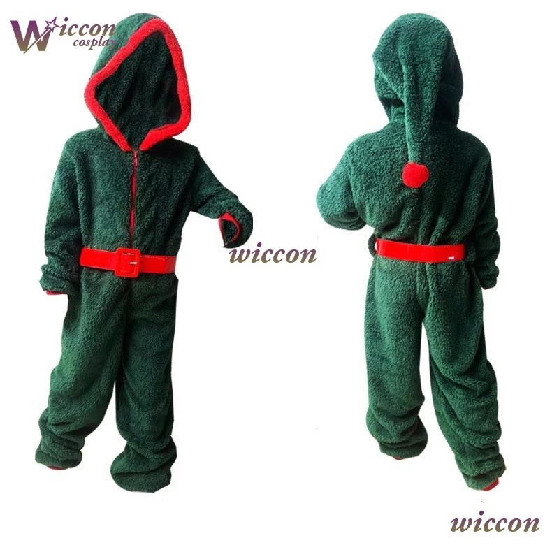 

CosC Unisex Funny Christmas Hooded Onesie Family Cosplay Outfit Adult Kids Santa Clown Party Christmas Tree Costume navidad noel
