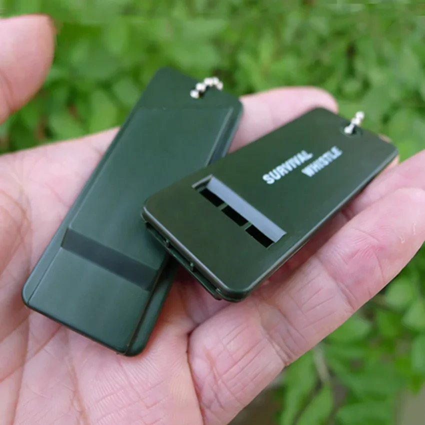 1pc emergent rescue survive signal sound whistle for outdoor camp hike first aid, soccer baseball sport coach referee whistle