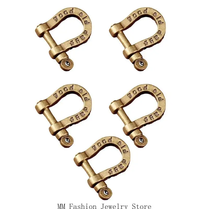 

D0UB Solid Brass Horse Shoe Clasps for Clothing Bags Shoes DIY Craft Projects