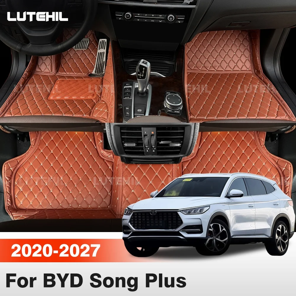 For BYD Song Plus 2020-2027 26 25 24 23 22 Car Floor Mats All Weather Carpet Cover Floor Liners Interior Protector Accessories