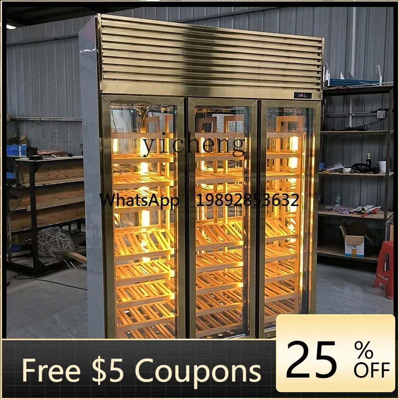 

Винный шкаф из нержавеющей стали A22 с постоянной температурой, современный простой демонстрационный шкаф, винный шкаф из нержавеющей стали для виллы, с постоянной температурой.