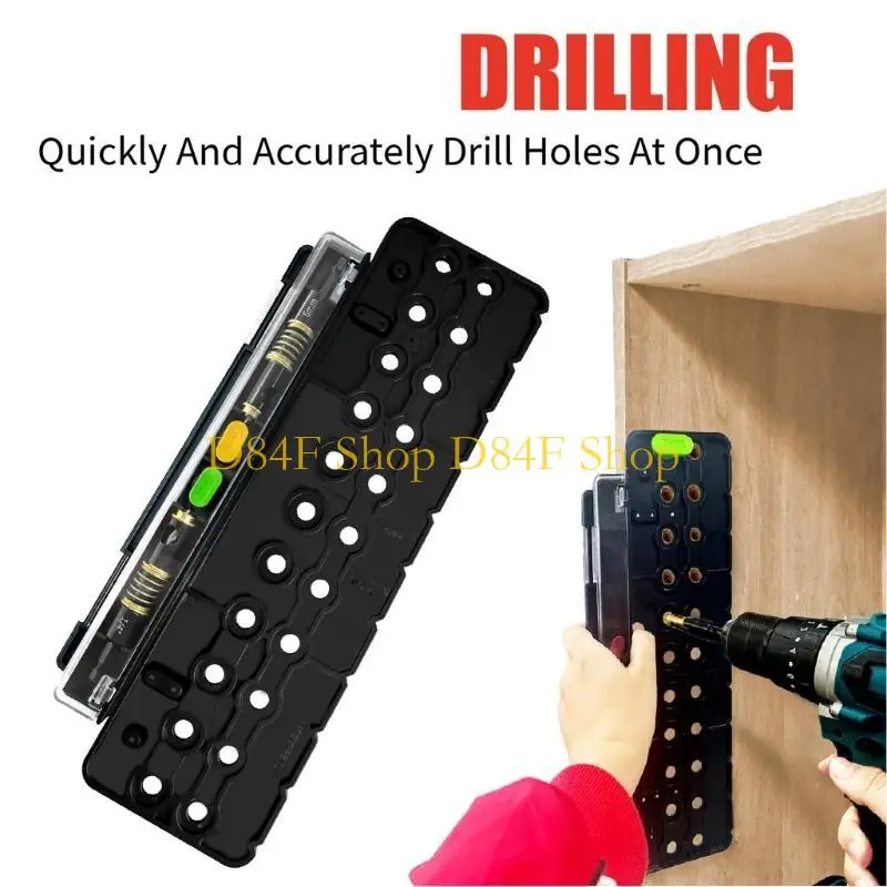 D84F Multifunctional Boring Jig For Cabinet Hinges Shelf Pin Drilling Jig