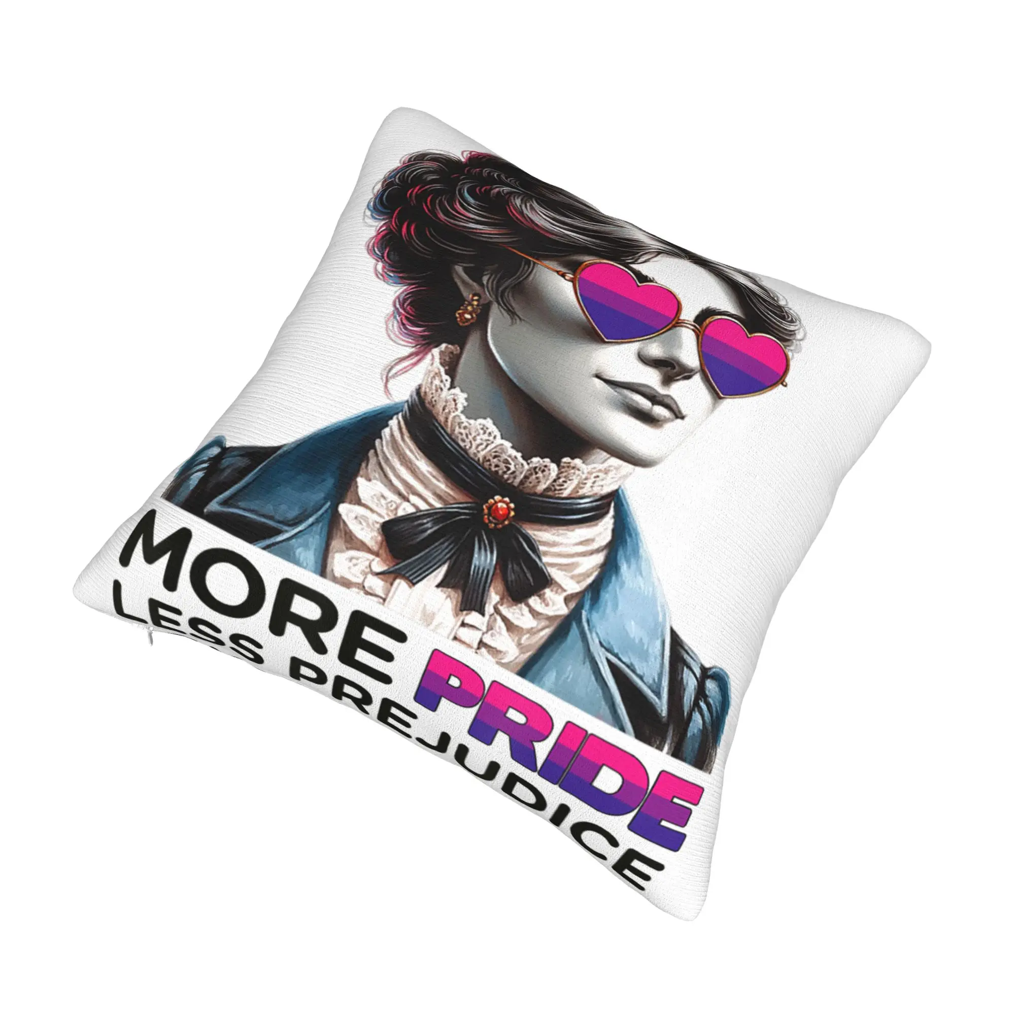 Decorative Pillowcase More Pride Less Prejudice  Product Home  Throw Pillow Case Cover Square Multi-Size