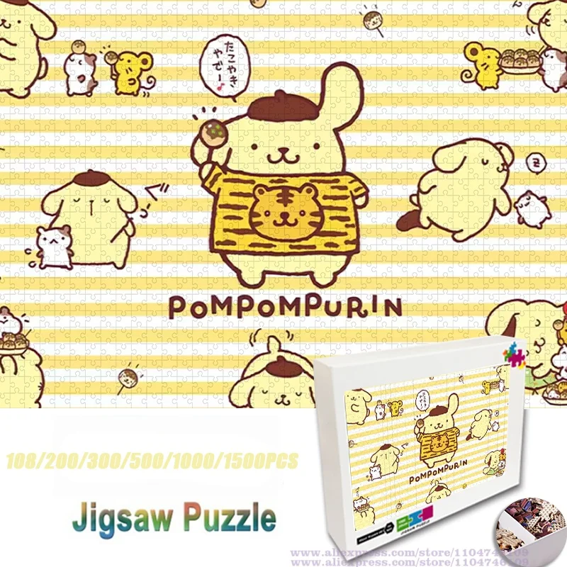 

Sanrio мультяшный персонаж головоломка 108/200/300/500/1000/1500 шт. интеллектуальные пазлы домашний декор детские подарки на день рождения