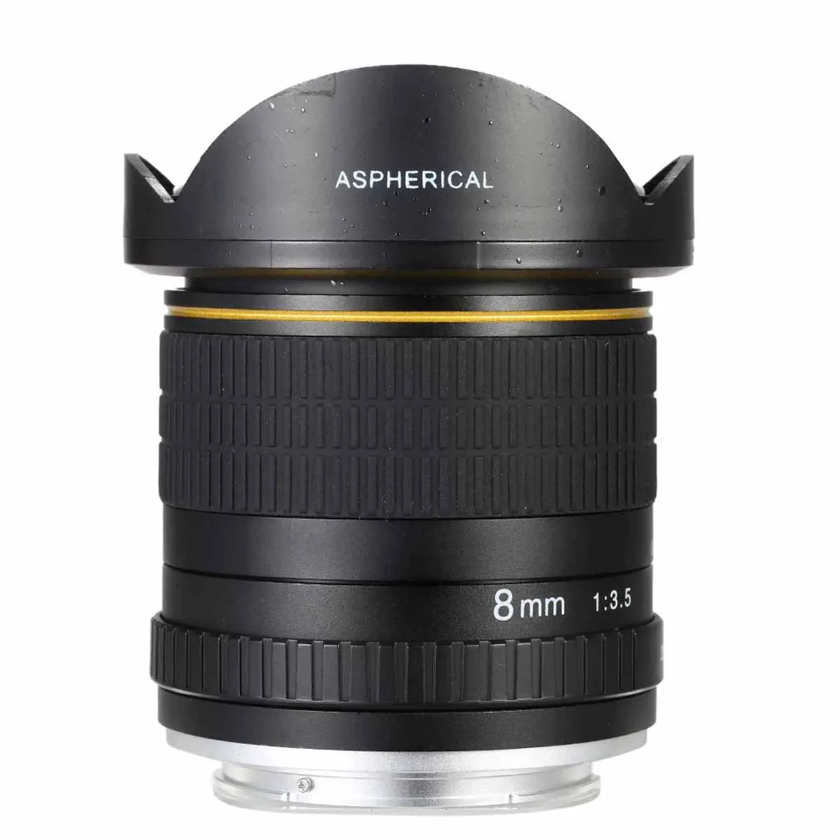 8mm Ultra Wide Angle Fisheye Lens F3.0-22 Manual Lens for Nikon Canon DSLR Half Frame Compatible