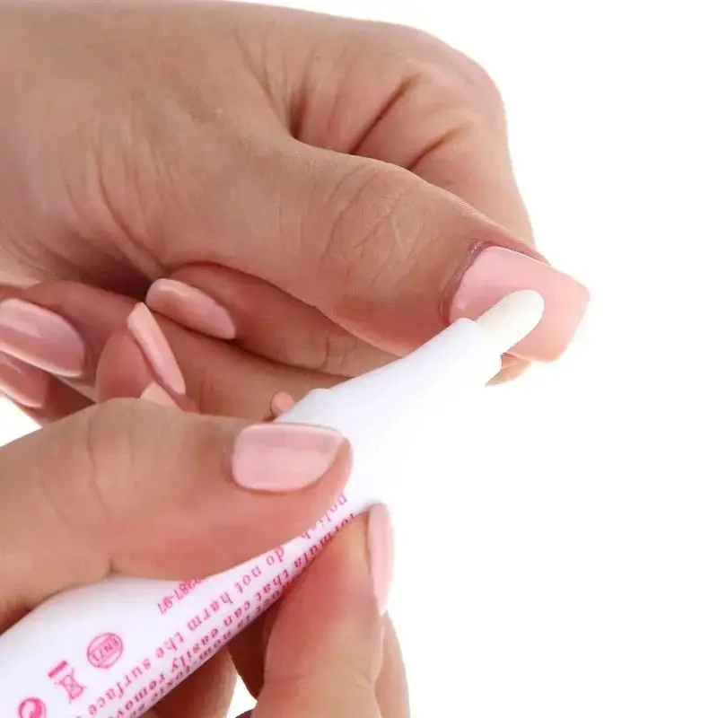 Novo 5 pçs/10 pçs caneta corretora de arte do prego remover erros + 3 dicas mais novo unha polonês corrector caneta limpador apagar ferramentas manicure