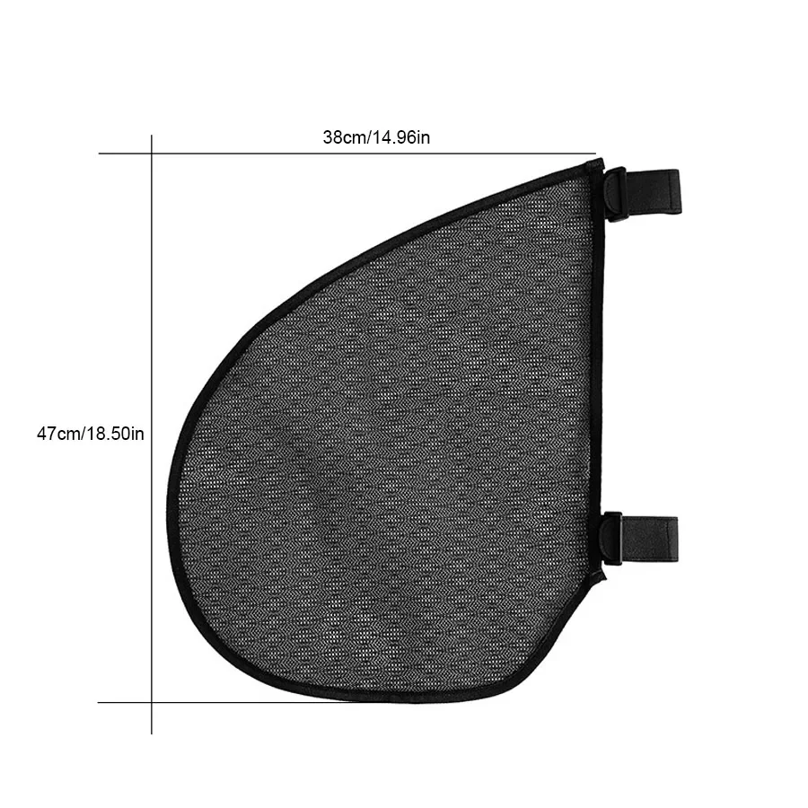 Baby Stroller Hanging Black Mesh Bags Large Capacity Toddler Toy Diaper Feeding Bottle Storage Bag Baby Stroller Side Mesh Bag